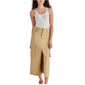 Steve Madden Women's Mushroom Benson Twill Cargo Skirt Size Medium